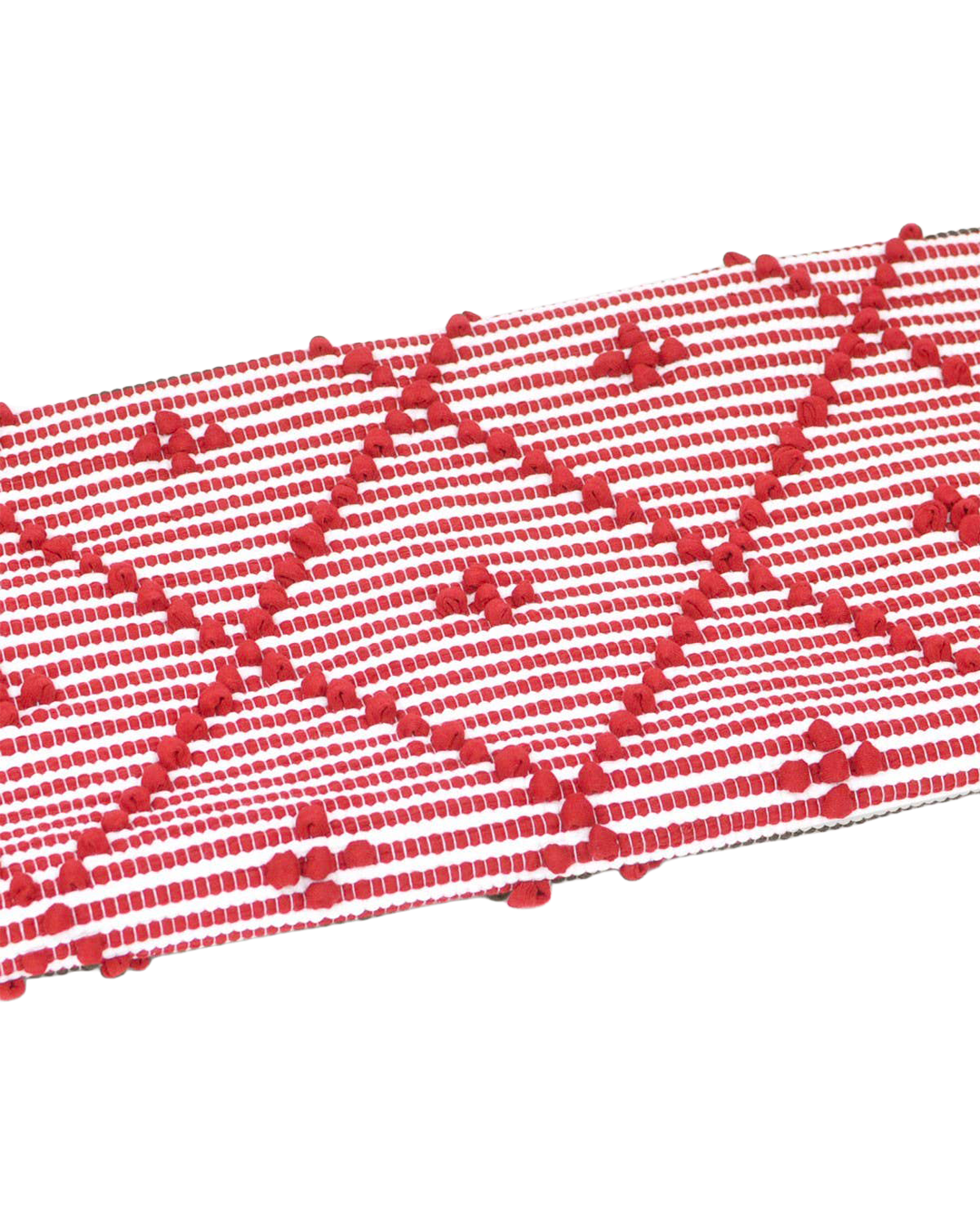 Handwoven striped rug