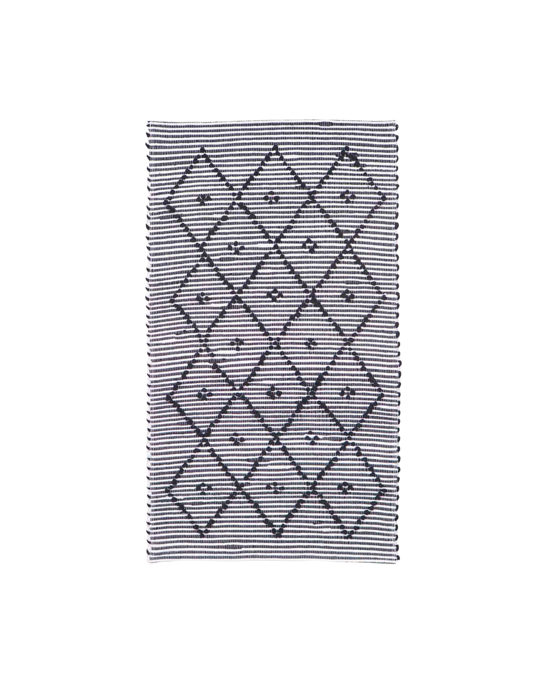 Handwoven striped rug