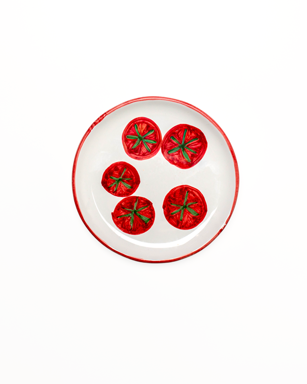 Picnic Plate - Red Rim