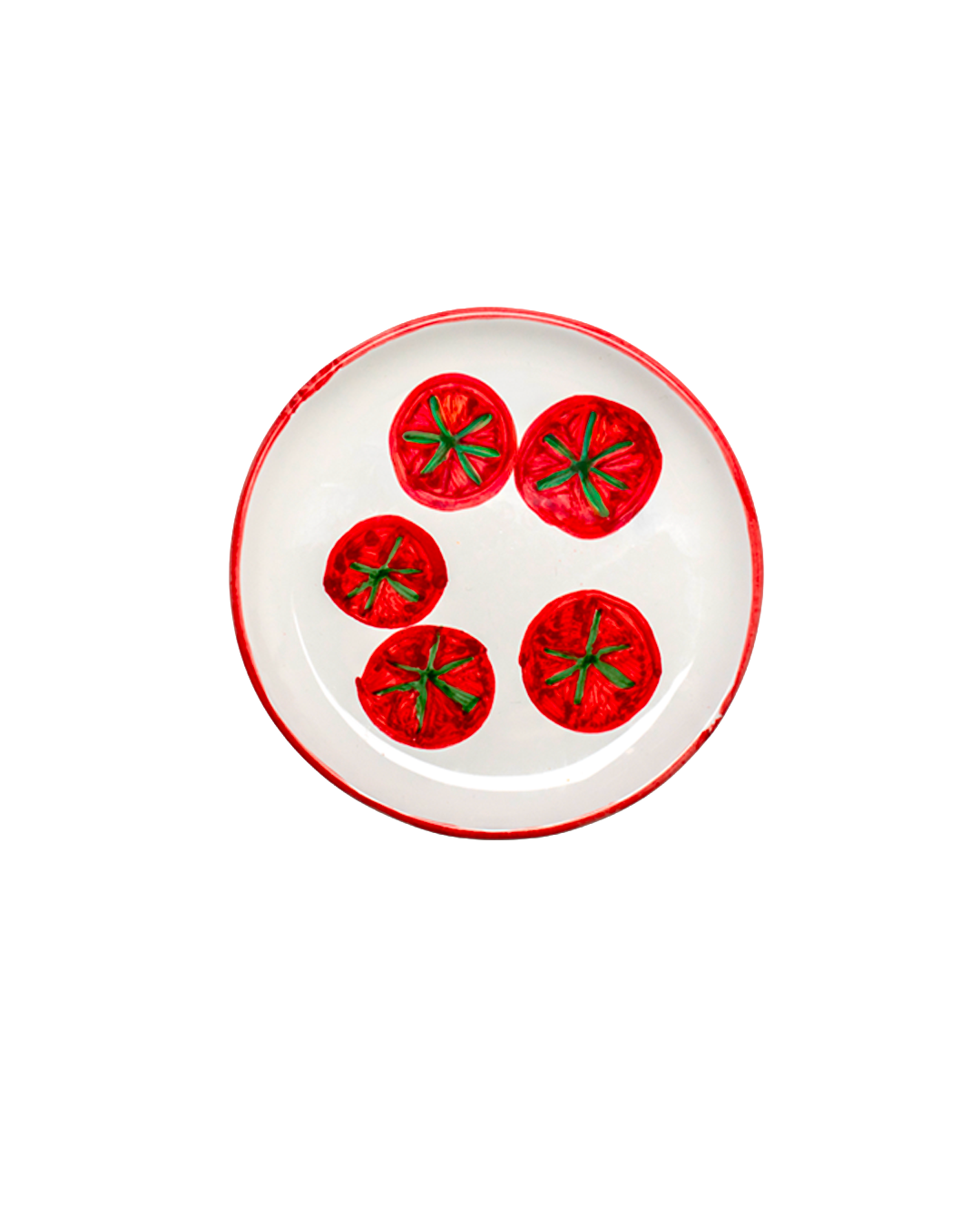 Picnic Plate - Red Rim