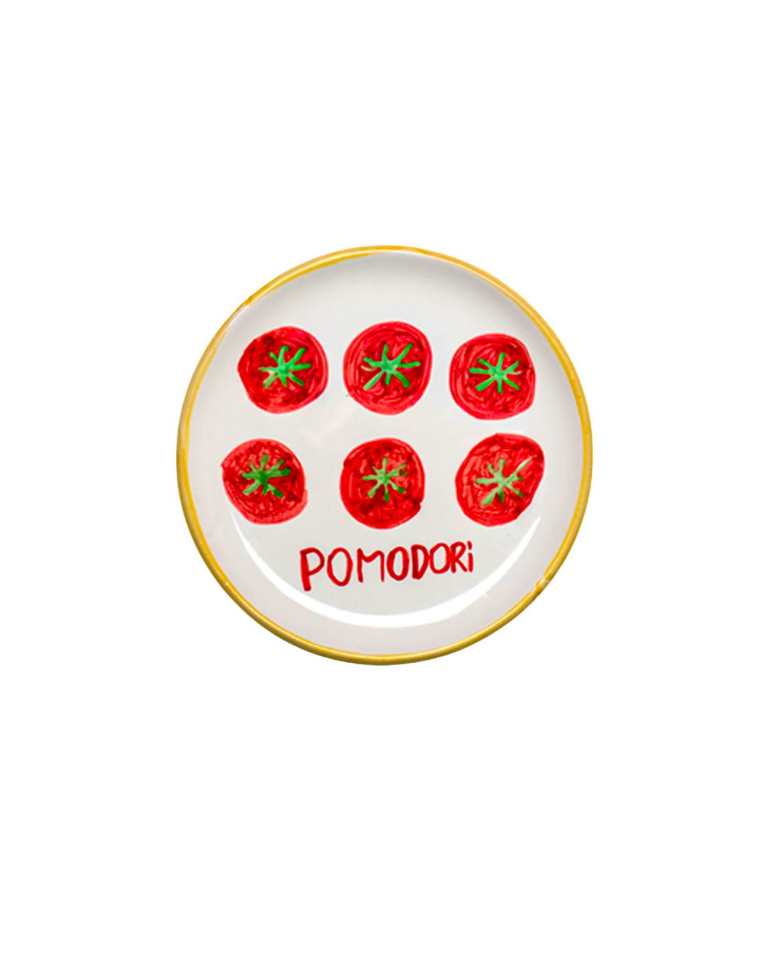 Picnic Plate - Yellow Rim