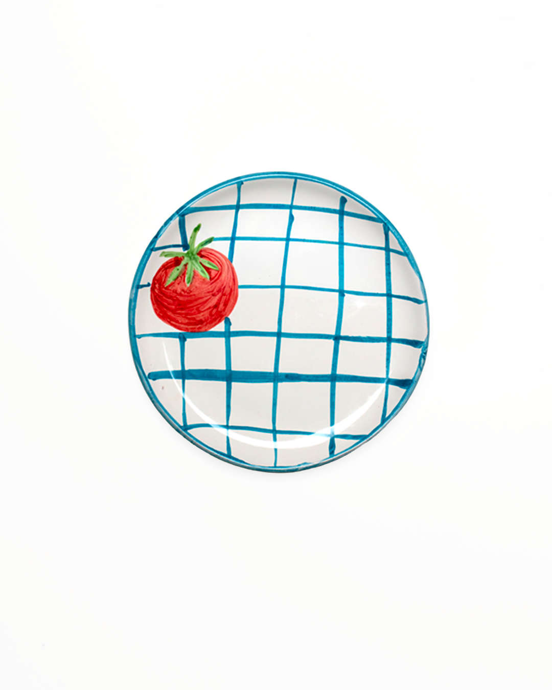 Picnic Plate - Stripe blue