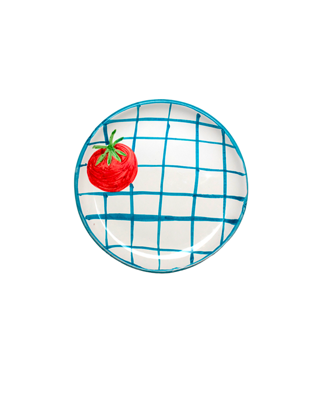 Picnic Plate - Stripe blue