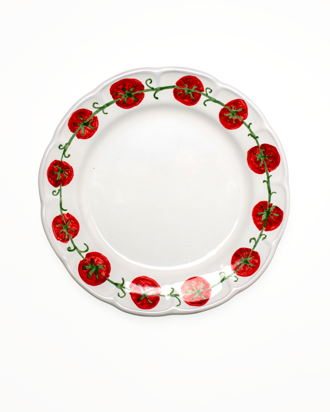 Tomato Dinner Plate- Tomato Garland