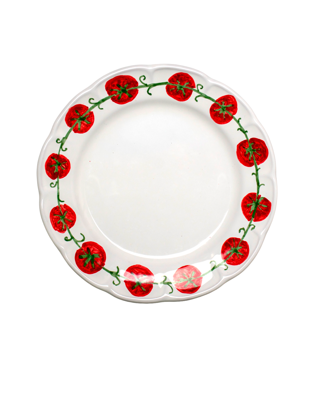 Tomato Dinner Plate- Tomato Garland