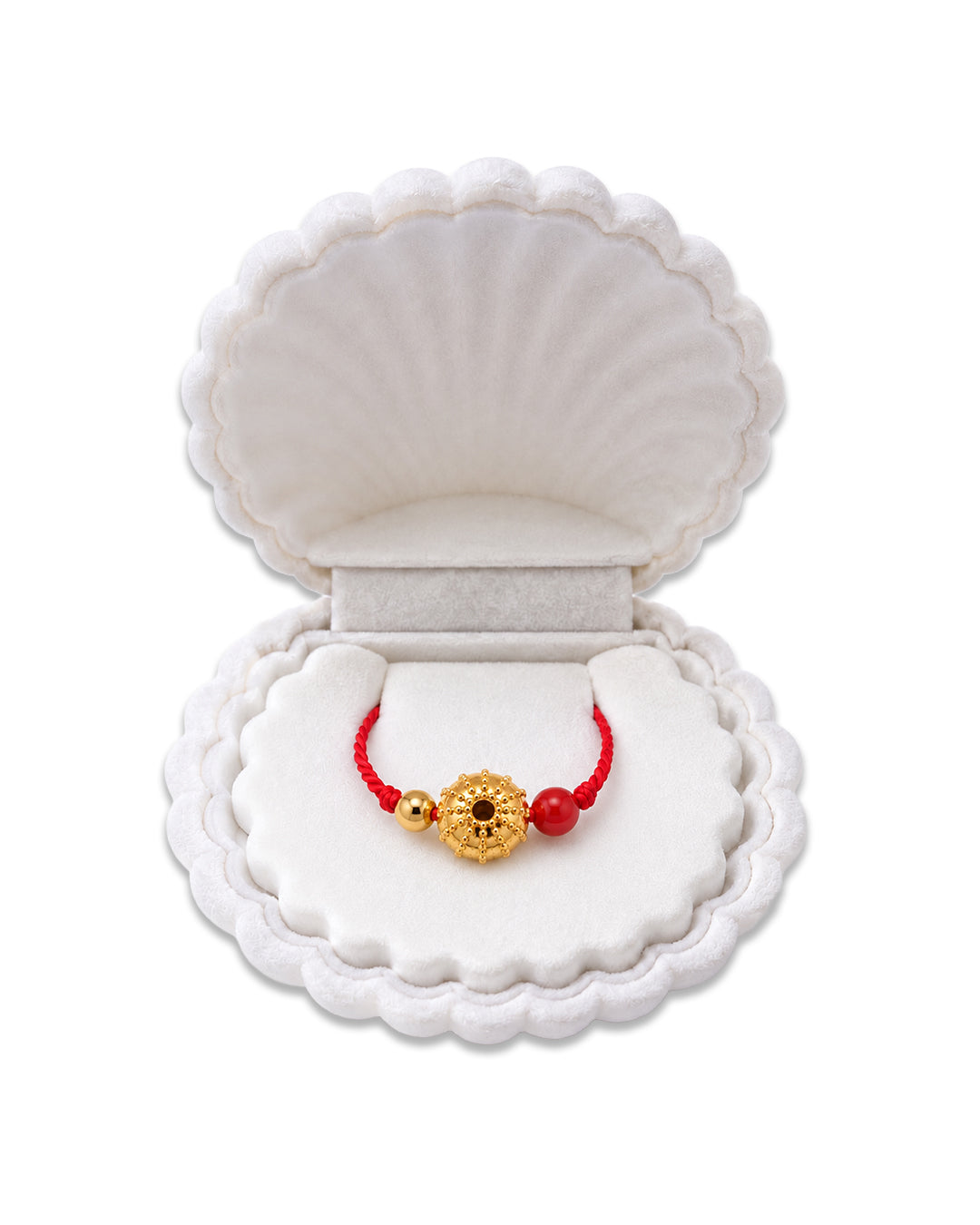 Acqua Doria Red Coral Thread Ring