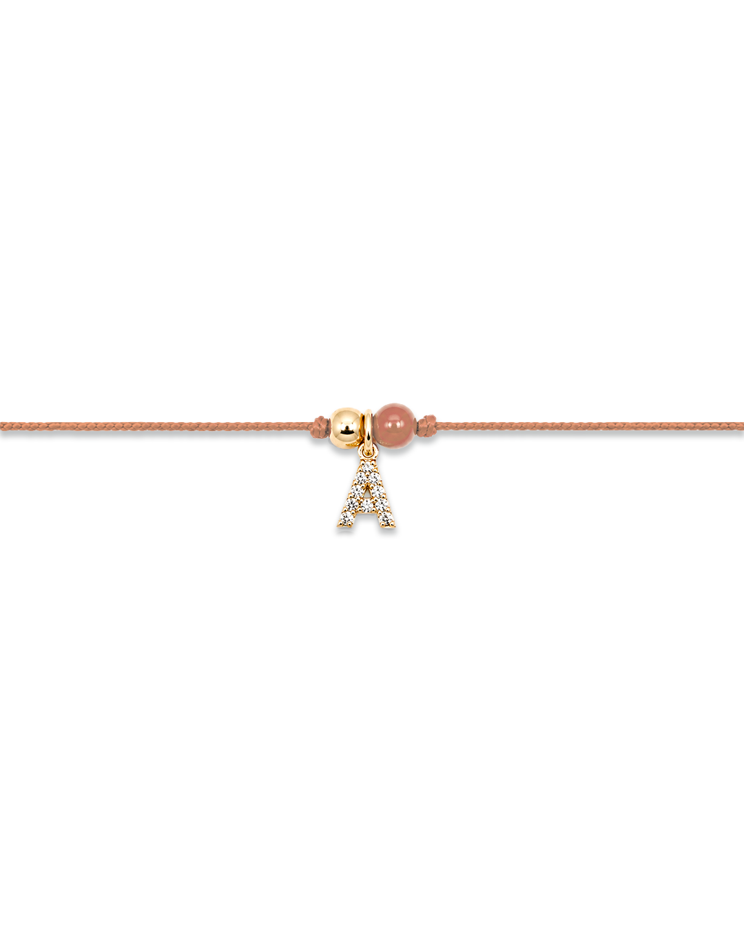 Custom Karma Initial Bracelet