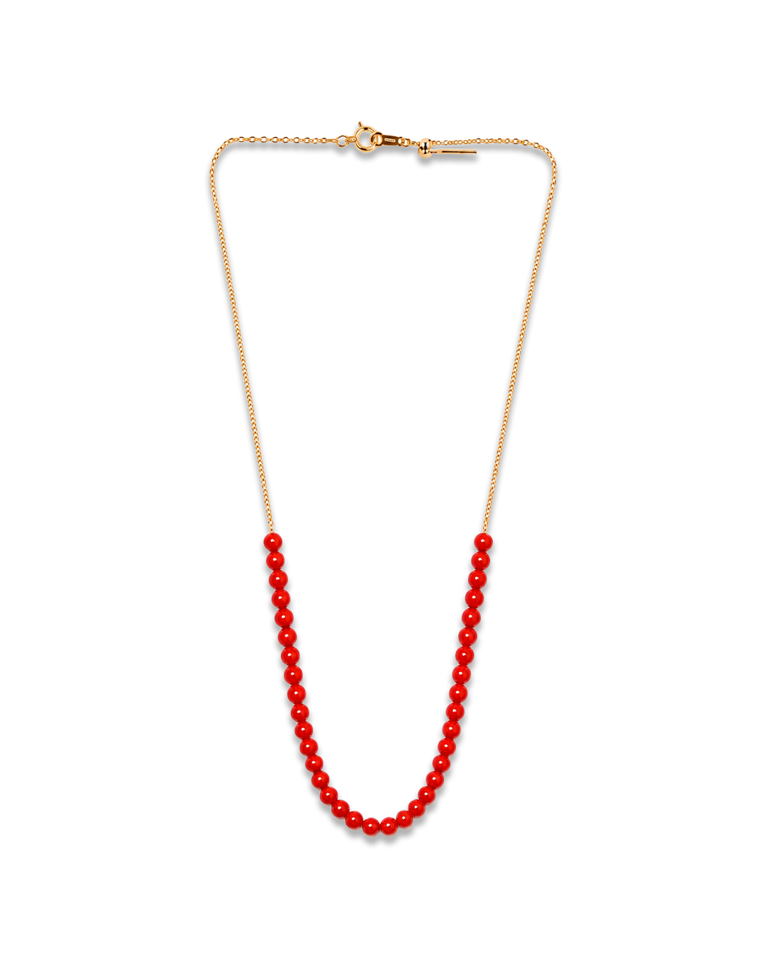 Koralini Red Coral Bead Necklace