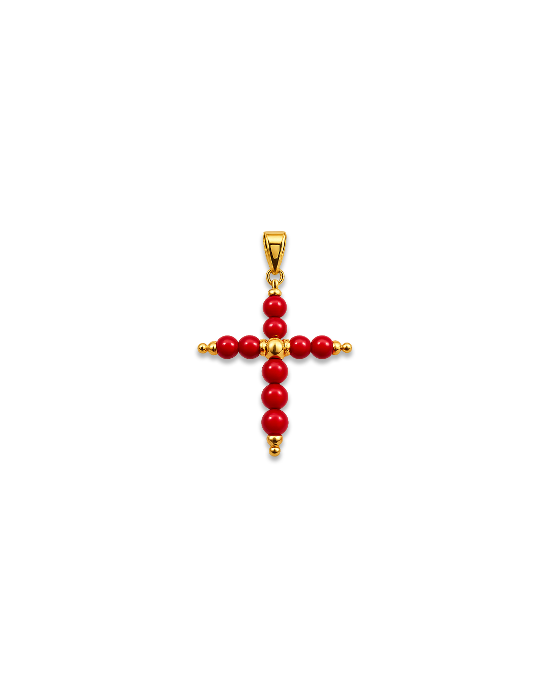 Custom Red Coral Thread Necklace