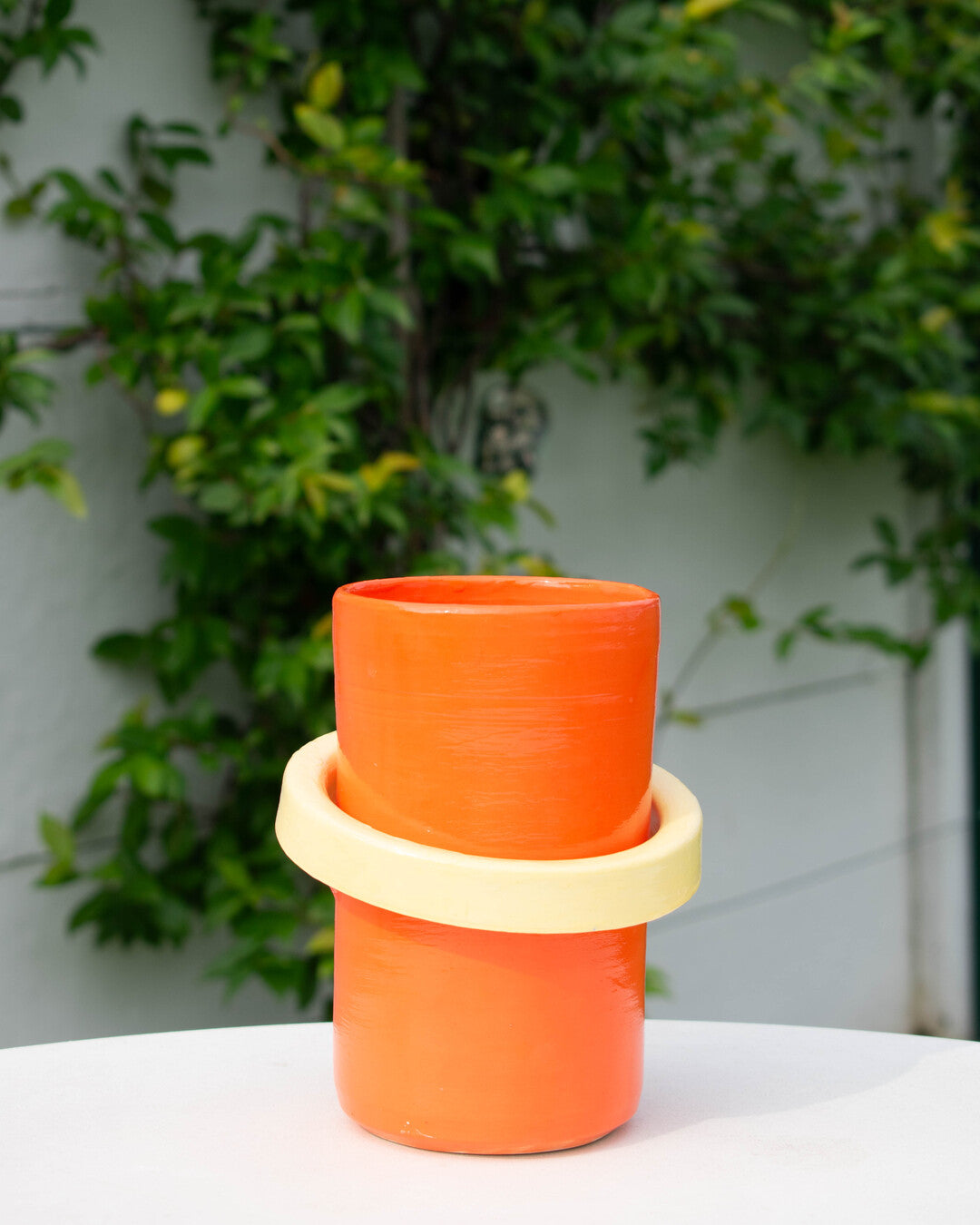 Paduang vase - Flame orange & yellow