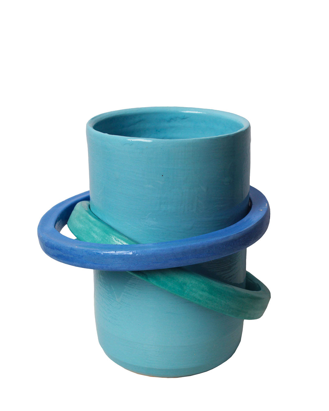 Paduang vase - Bright blue