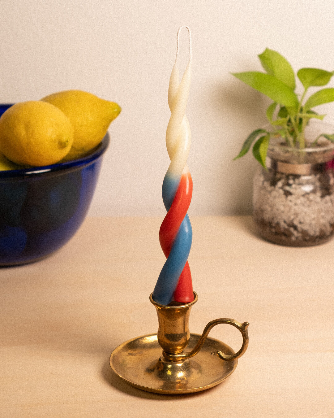 Maria - handmade stick candle