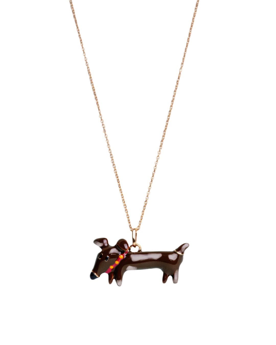 Collier personnalisé chien teckel