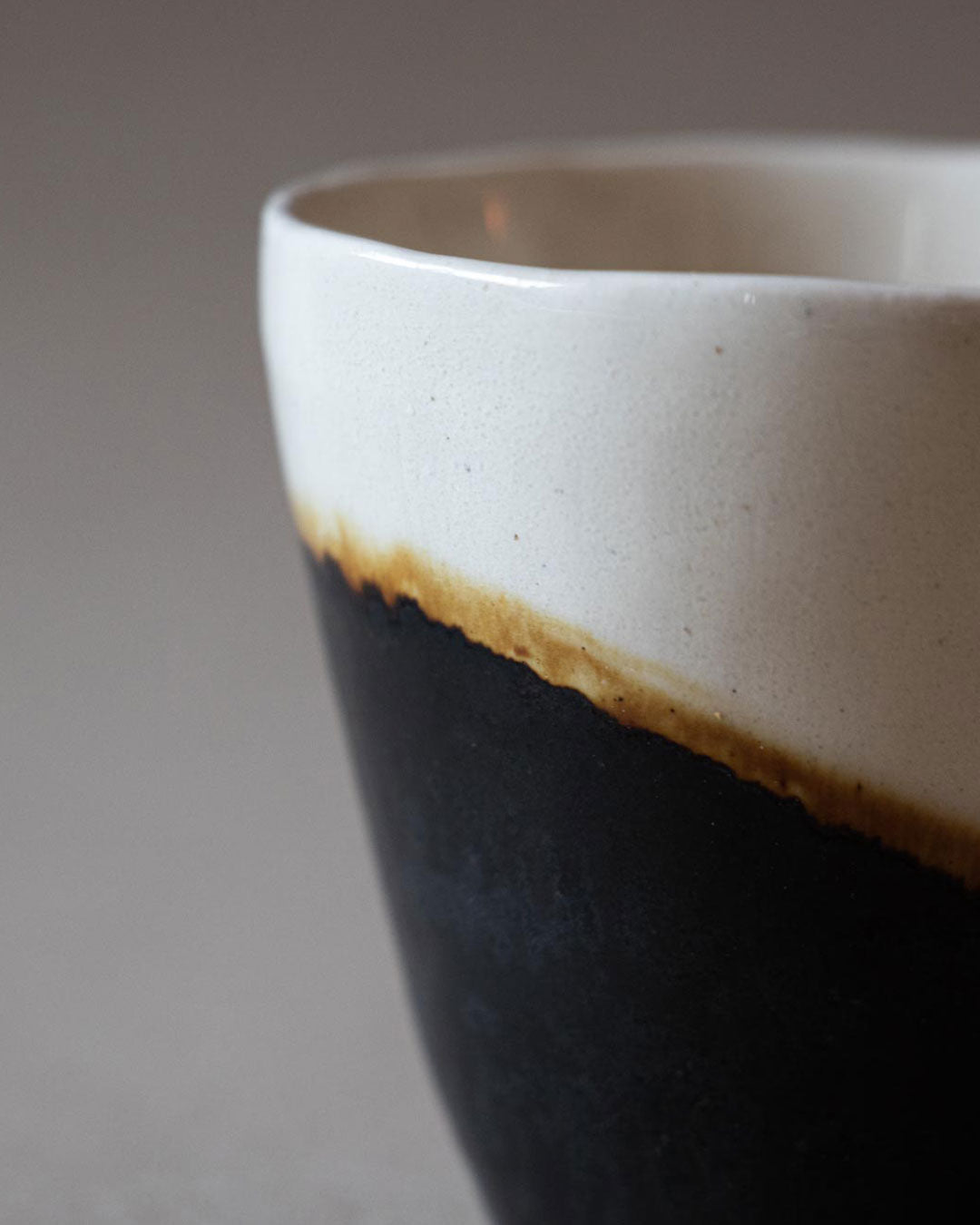 Half Moon espresso cup ceramics Claire Lune