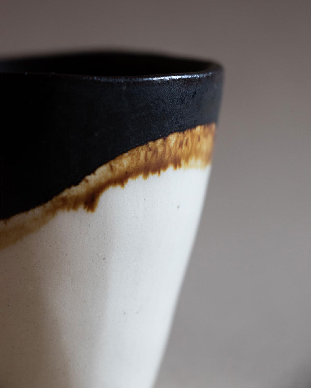 Half Moon espresso cup ceramics Claire Lune