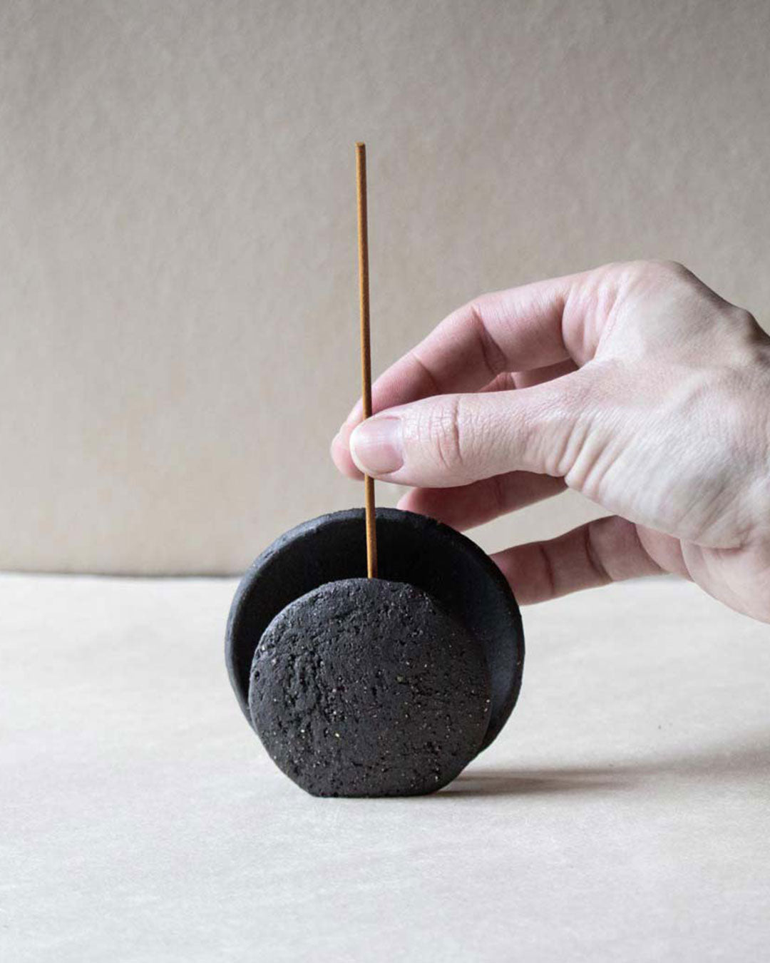 Nomad Luna - New moon incense burner ceramics Claire Lune