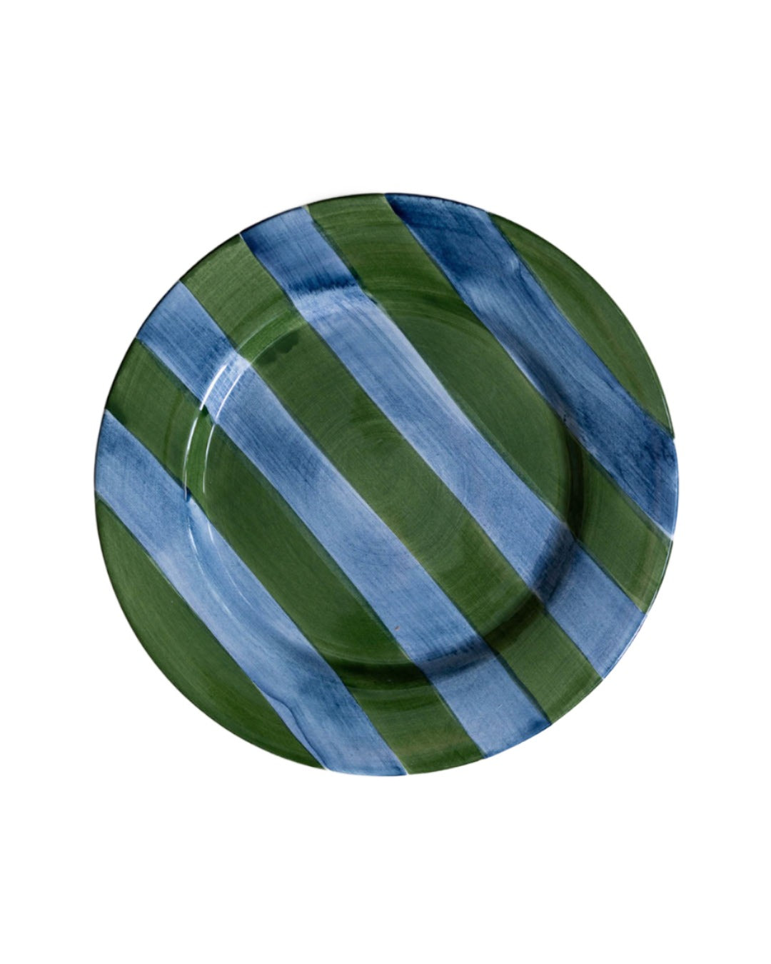Assiette plate Clarice Blue Stripe