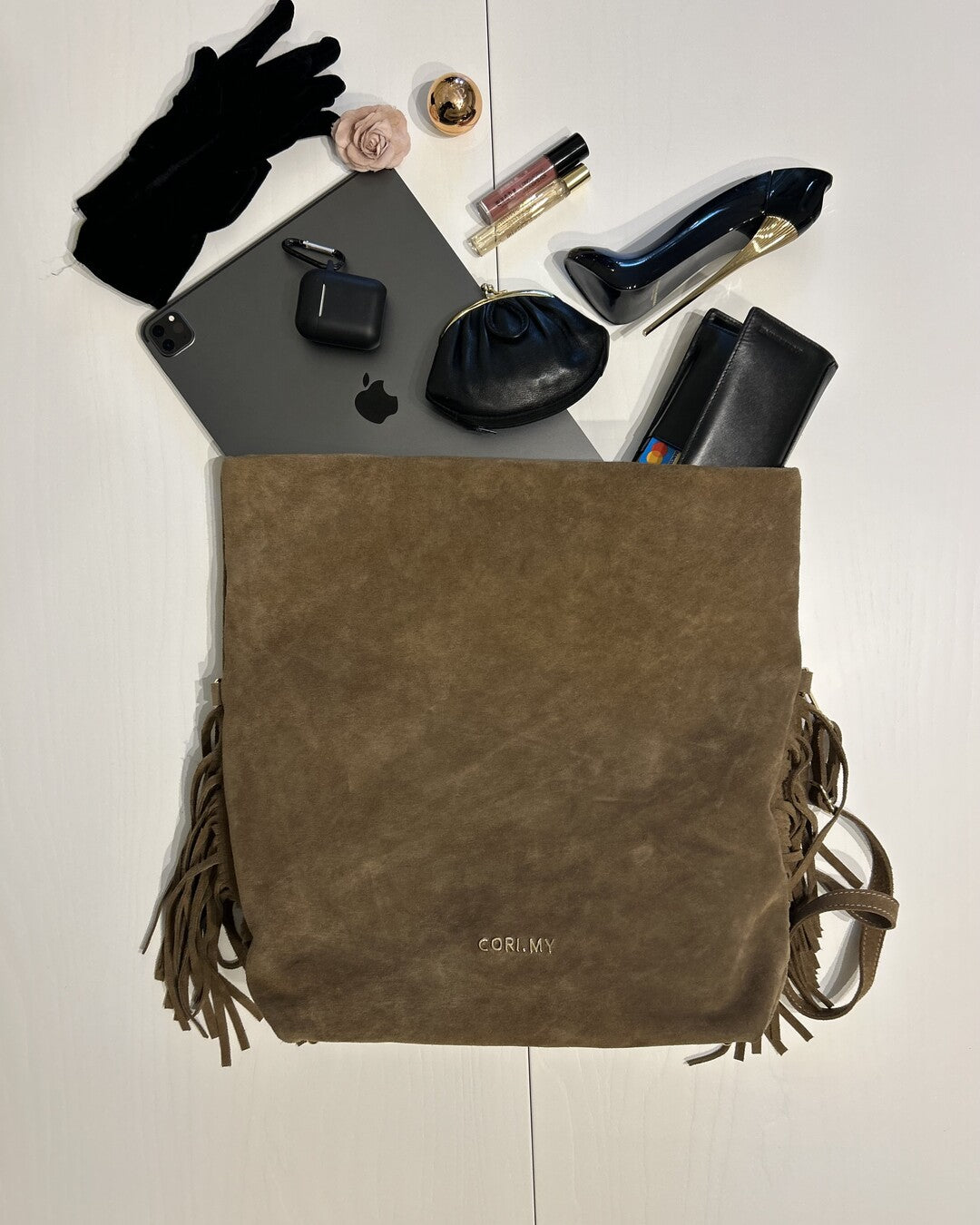 FRINGES KRAFT BAG