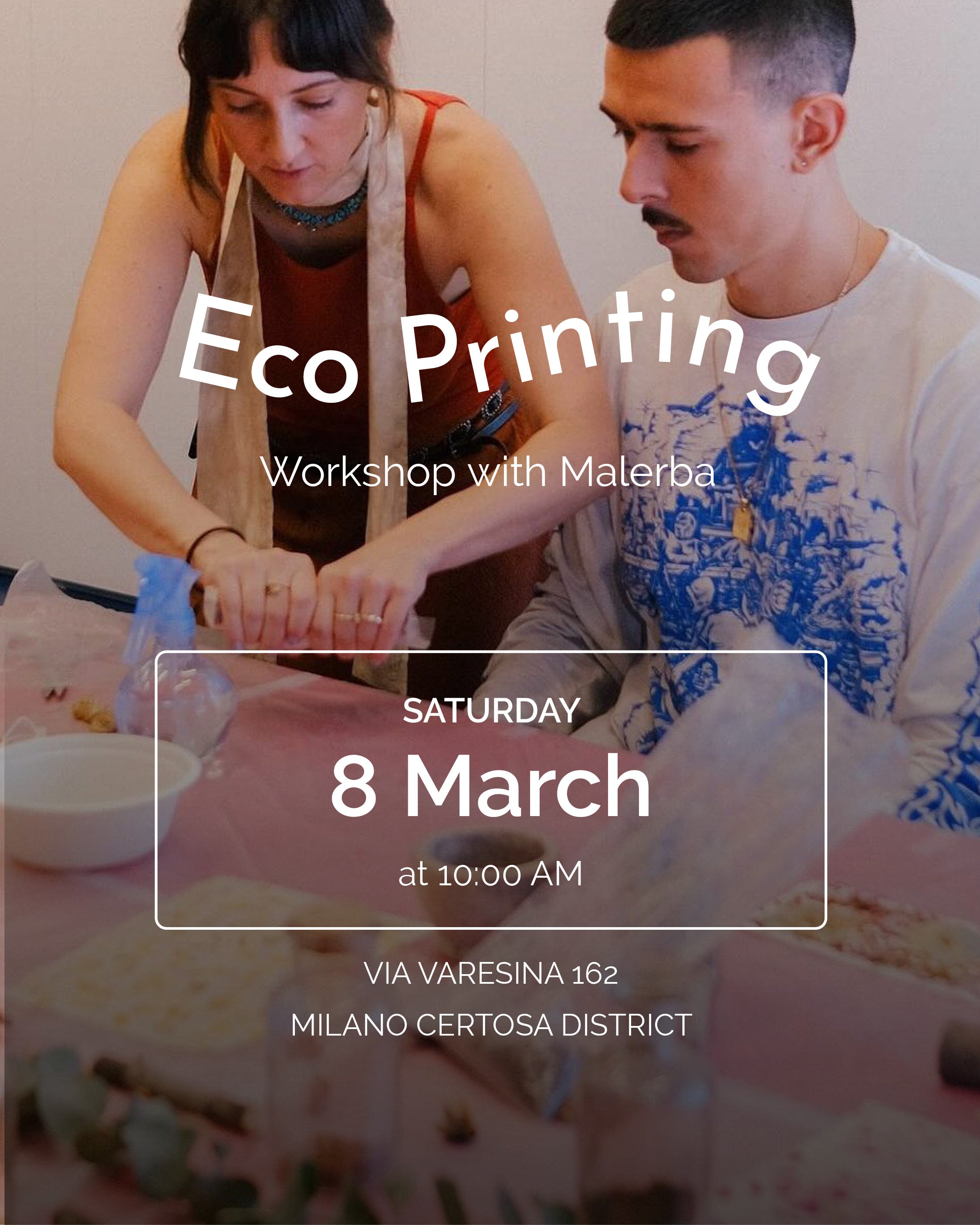 Workshop di eco printing - Milano Certosa District