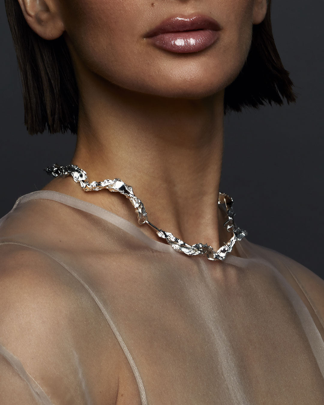 Marsh Choker silver Crush Jewel