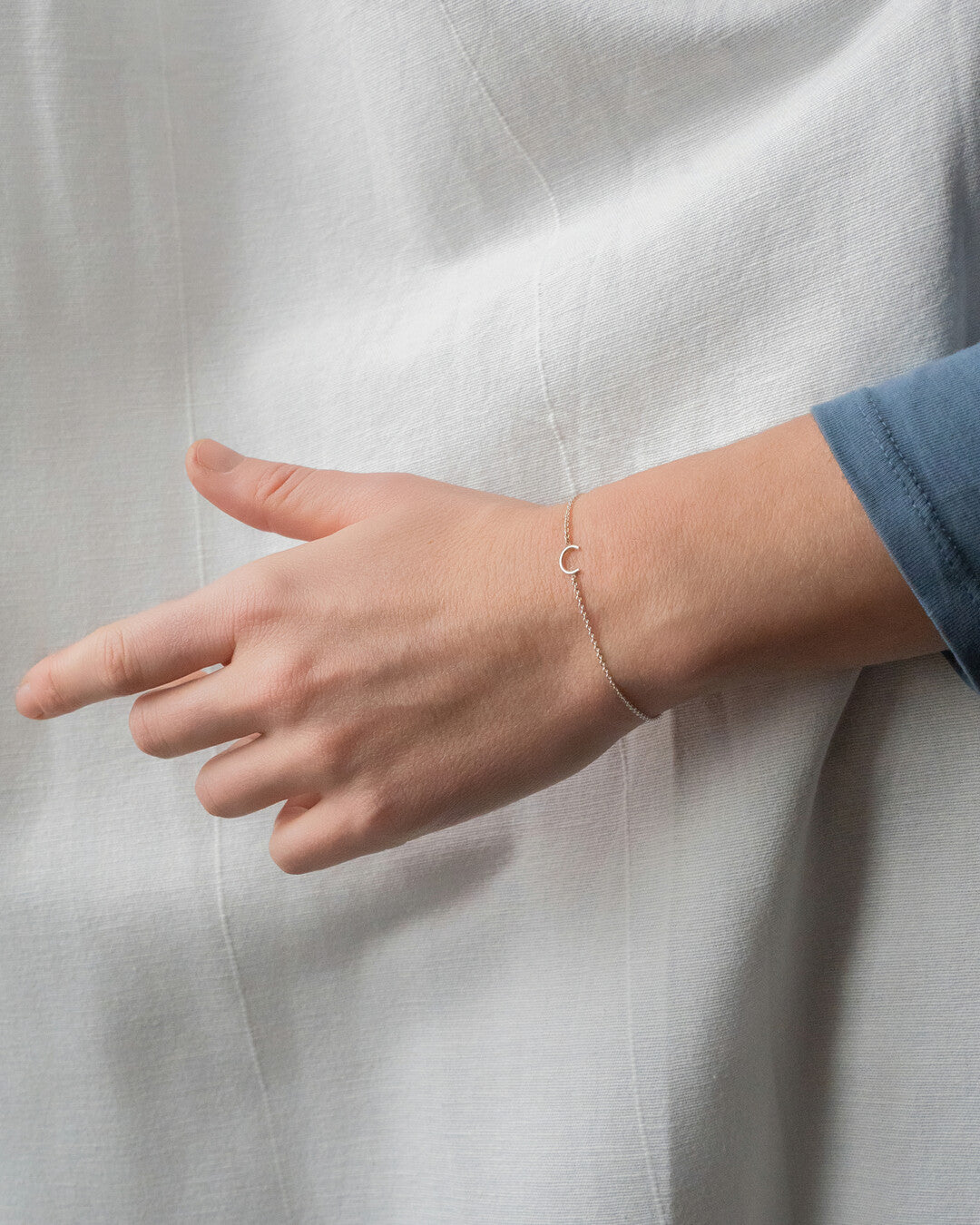 Custom Thin Letter bracelet