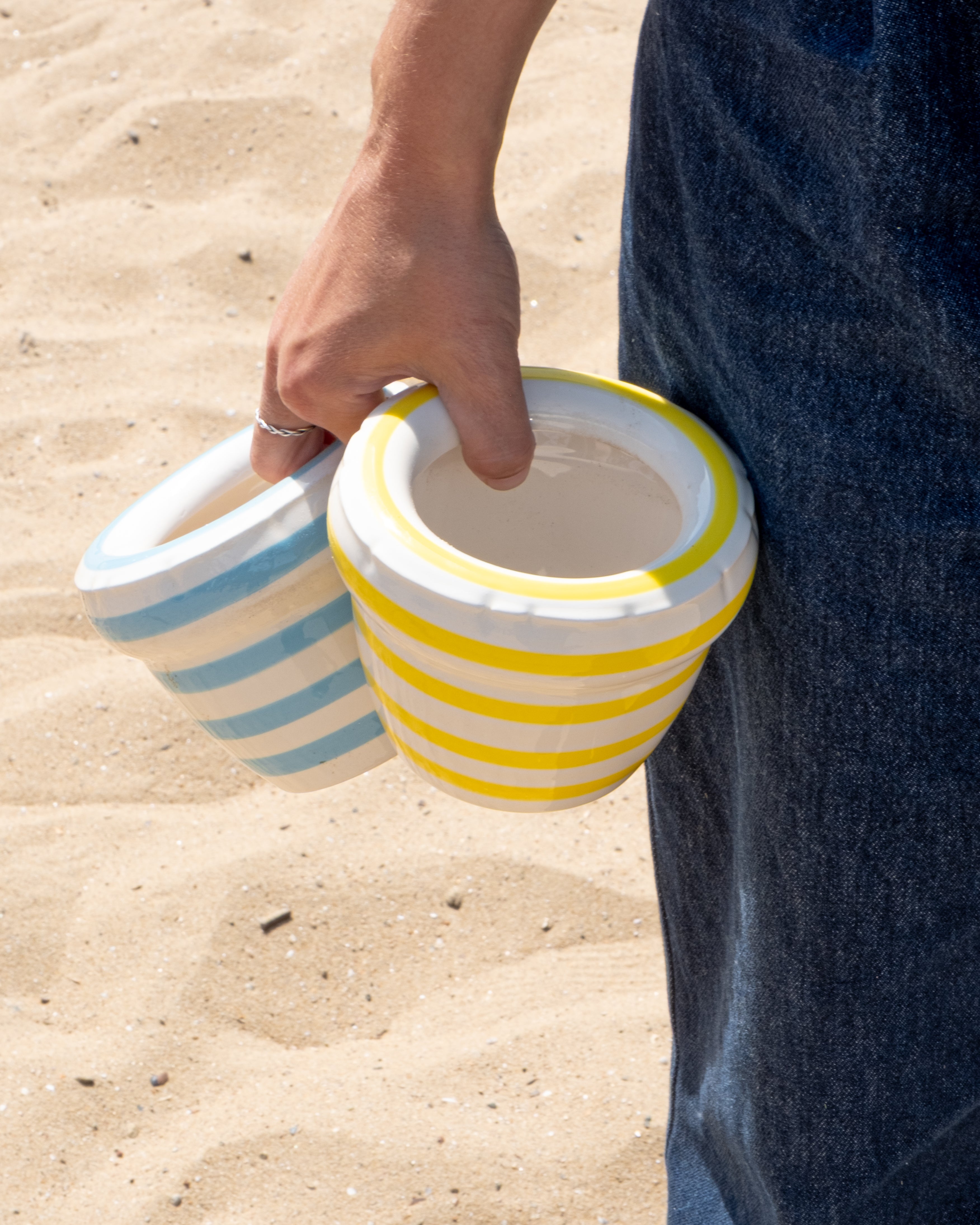 Louis small planter stripes