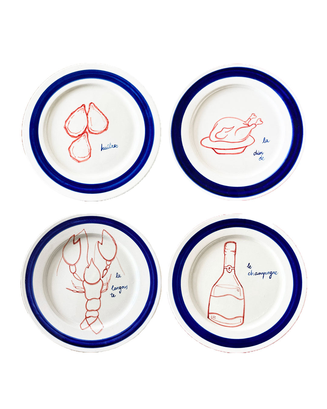 Bistró plates MIX - Set of 4