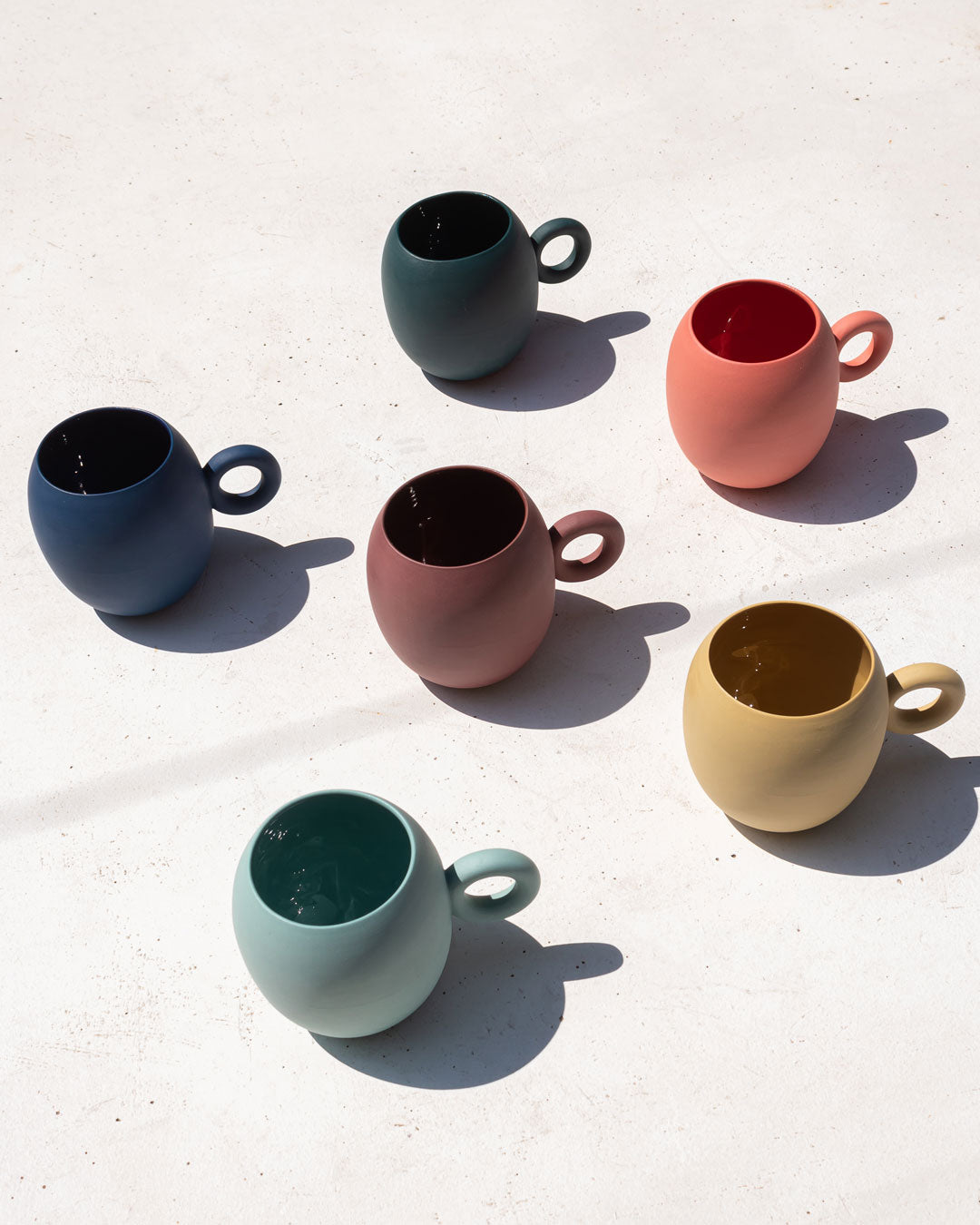 Mug with handle Mixed - Set of 6 Colorful Duarte Galo