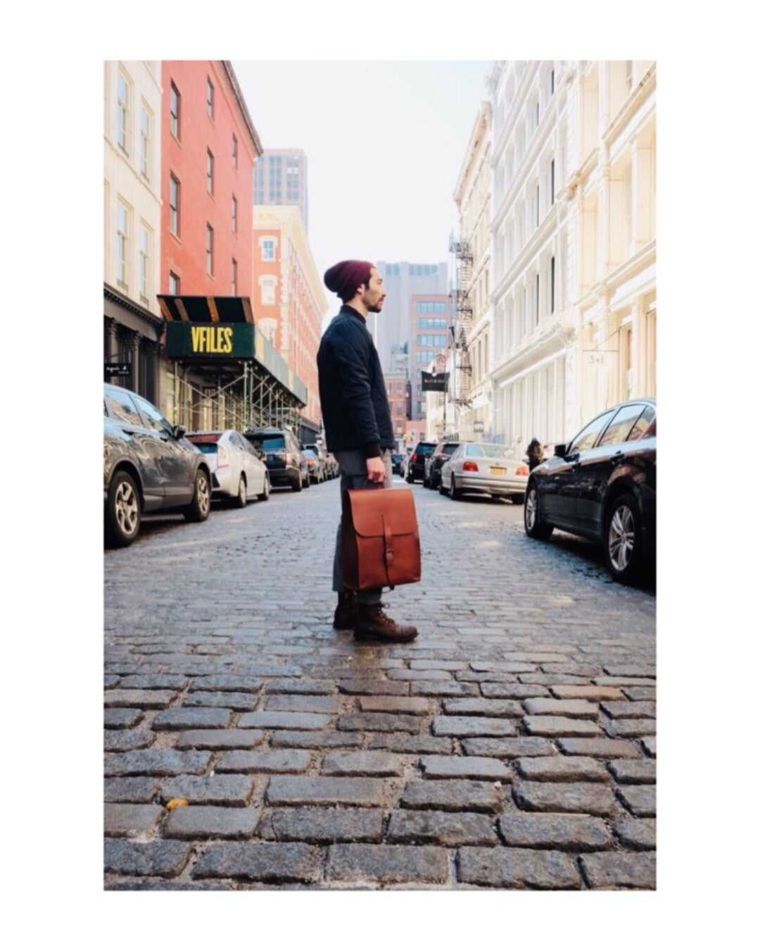 Leather Backpack Oxford Collection