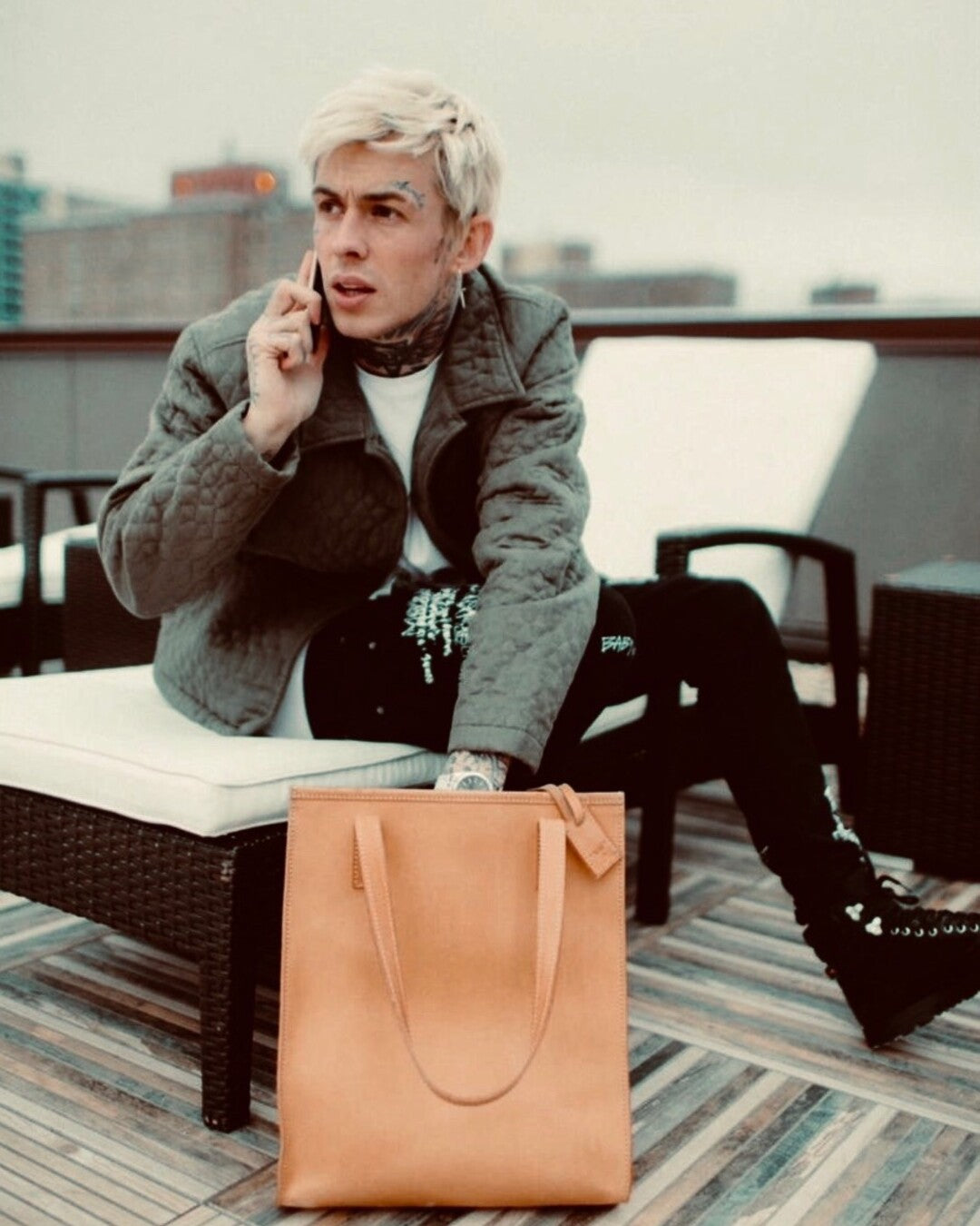 Leather Tote The Hamptons Collections