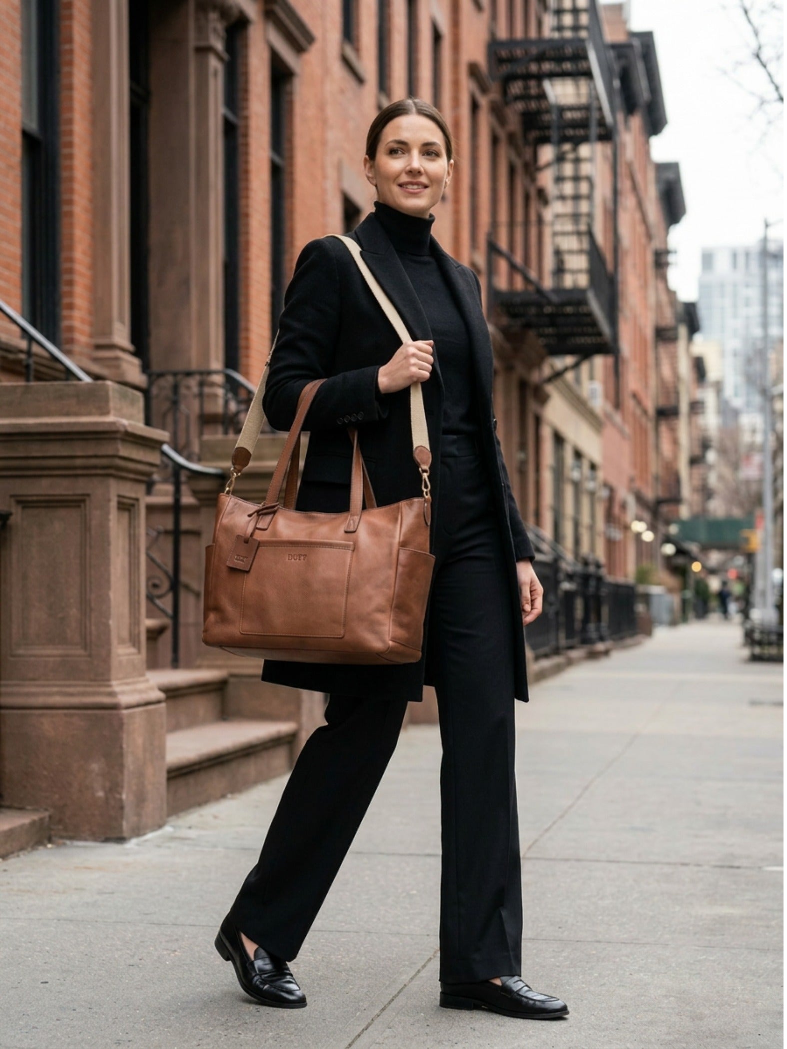 Leather Tote Fifth Avenue Collection