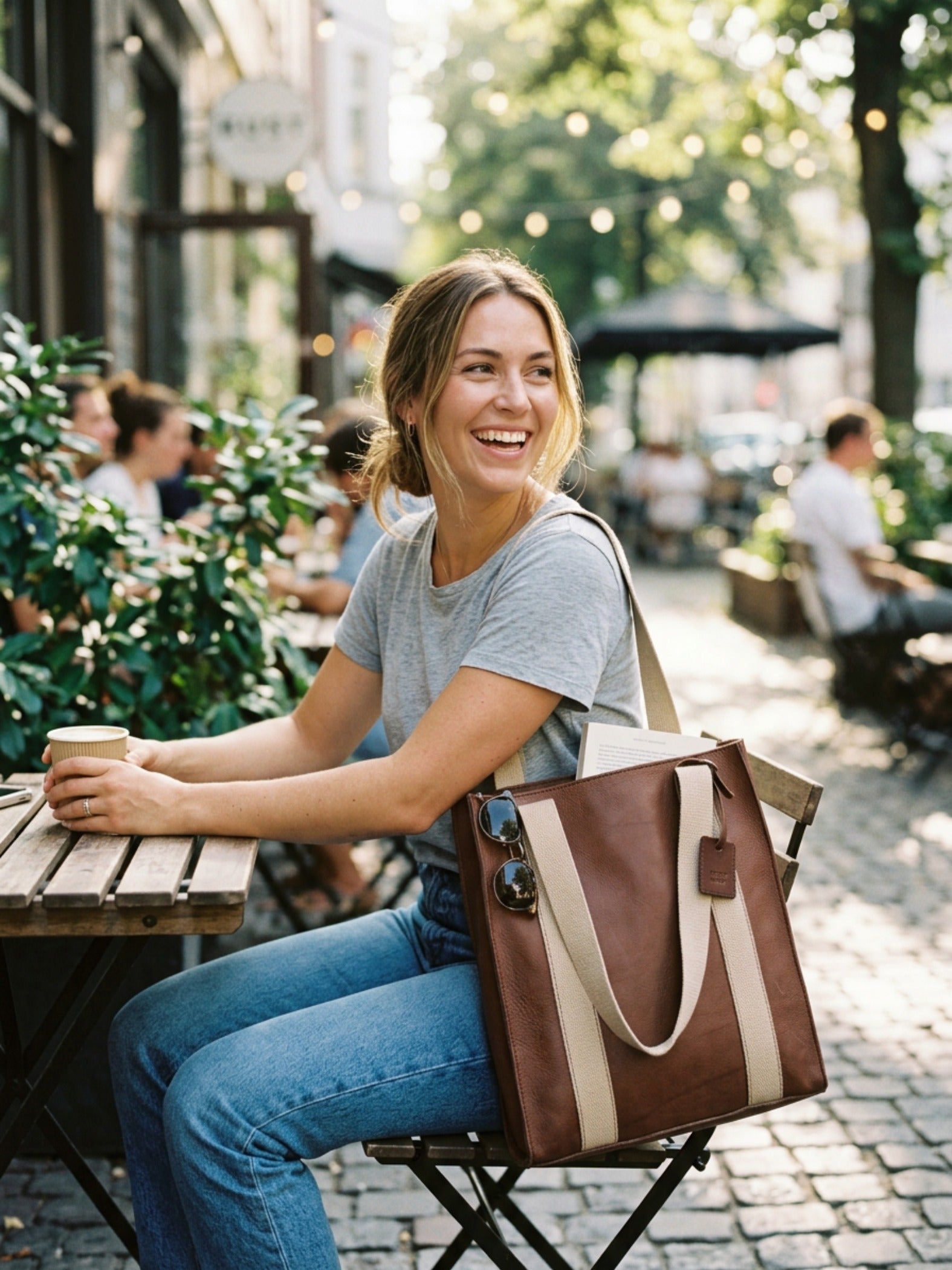 Leather Tote Manhattan Collection