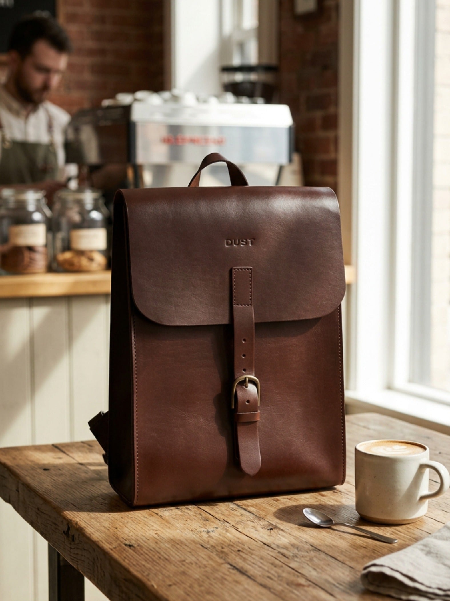 Leather Backpack Oxford Collection