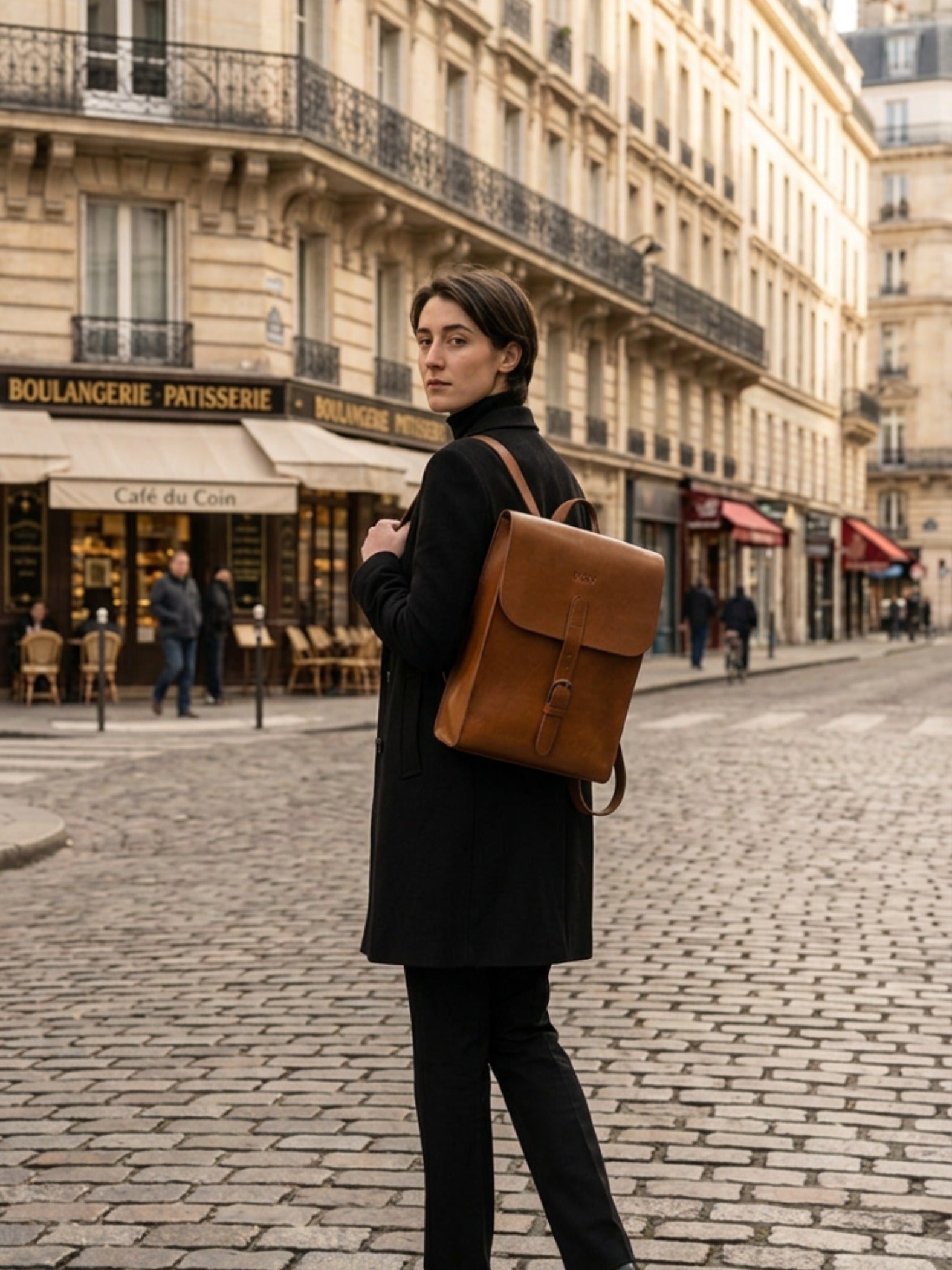 Leather Backpack Oxford Collection