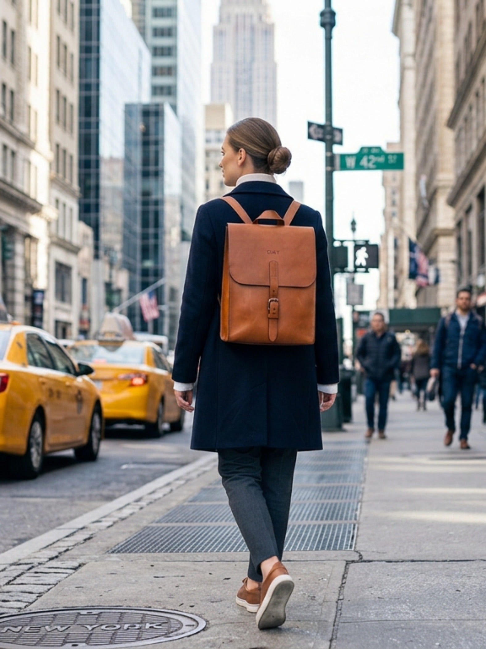 Leather Backpack Oxford Collection