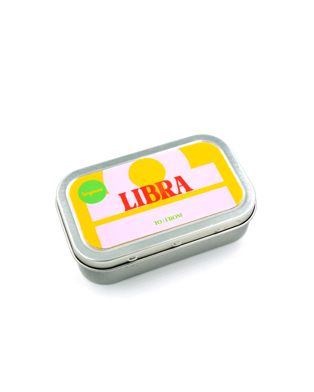 El Kiosco zodiac candle: Libra (Tangerine)