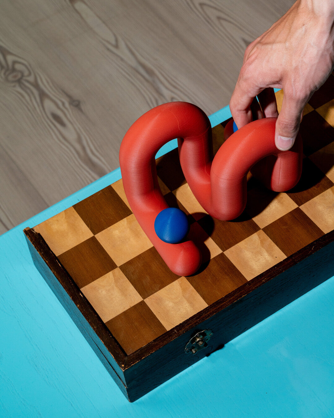 3D printed colorful book end - Emil Robbrecht