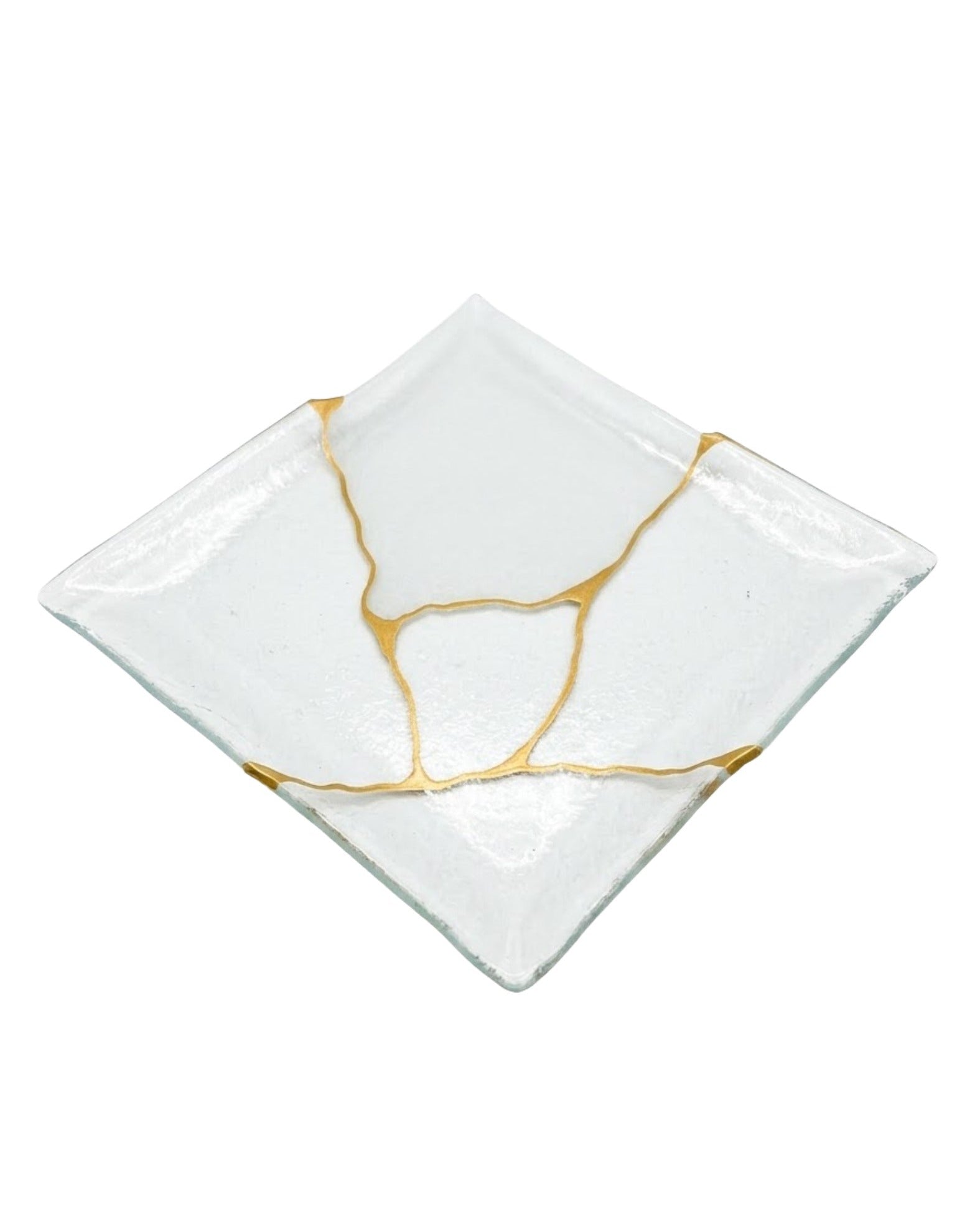 Kintsugi Satin square flat plate
