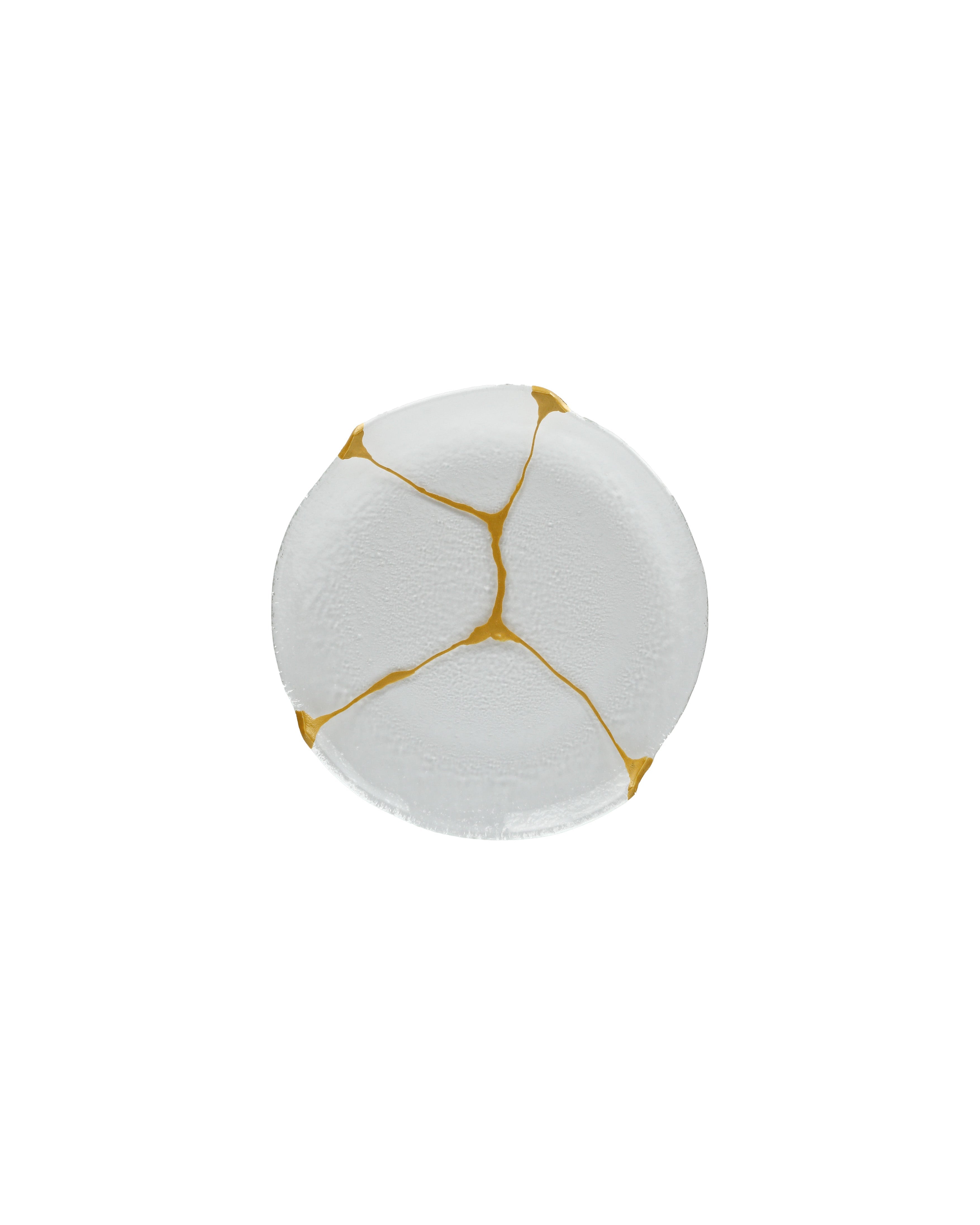 Kintsugi round flat plate