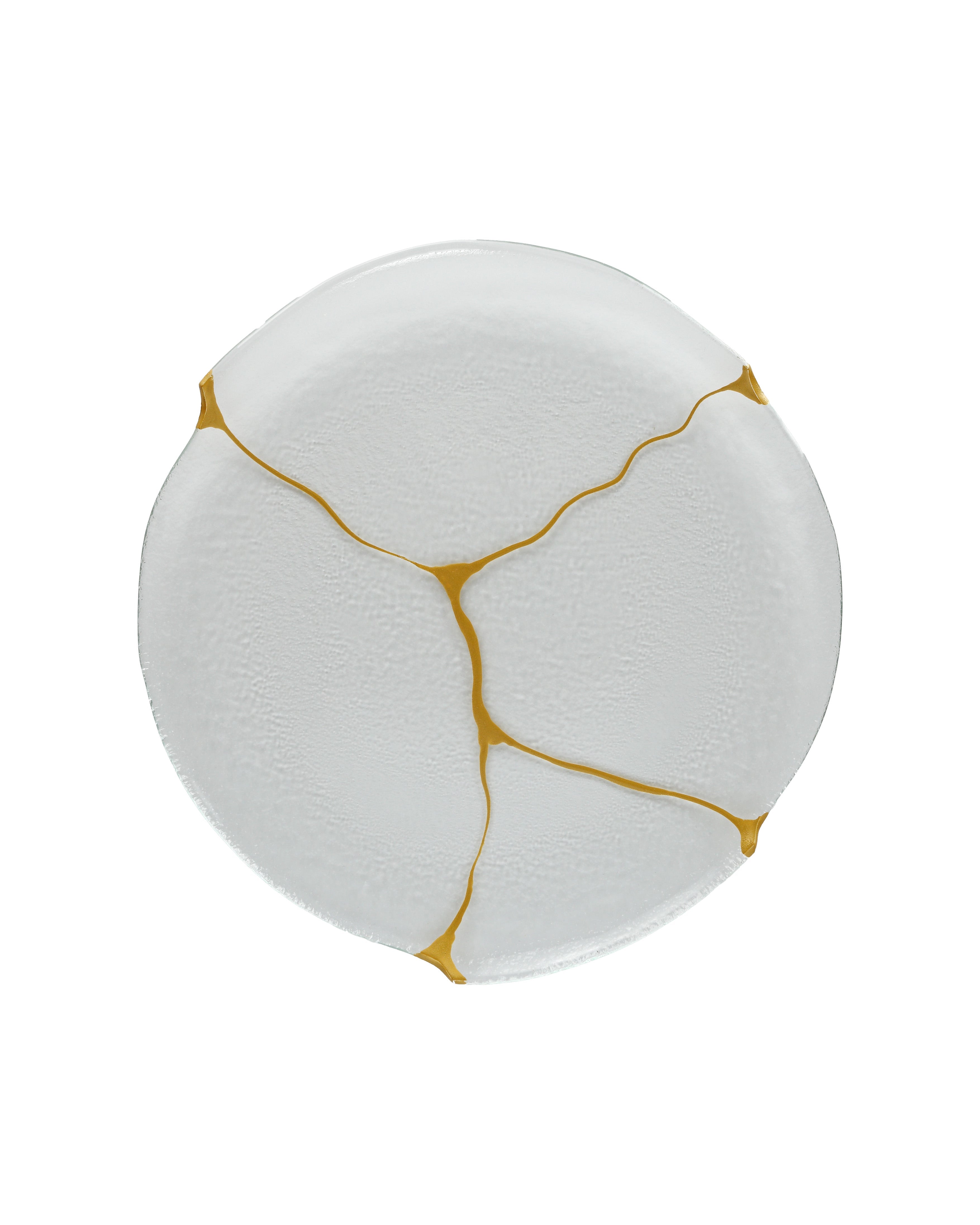 Kintsugi round flat plate