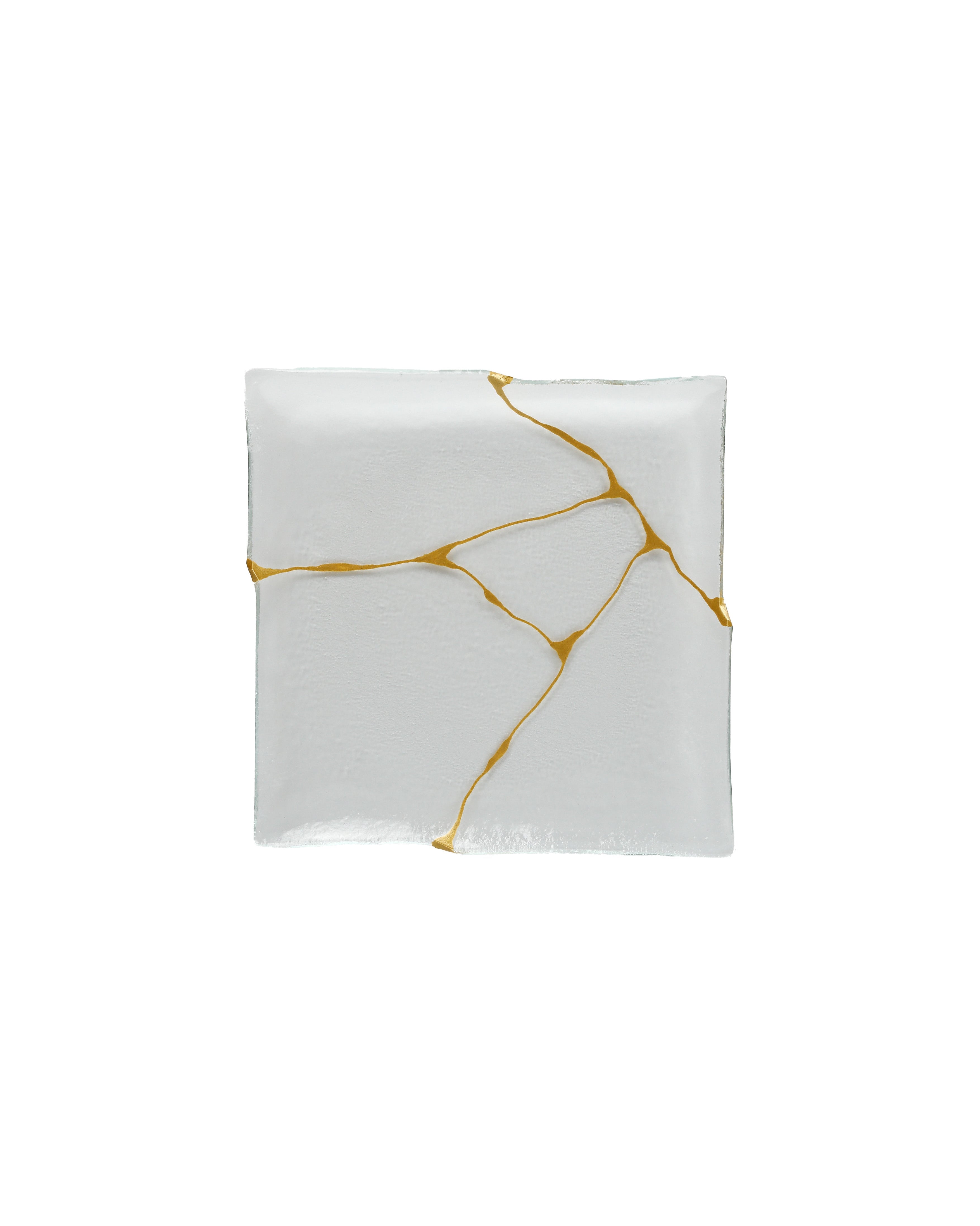 Kintsugi square flat plate