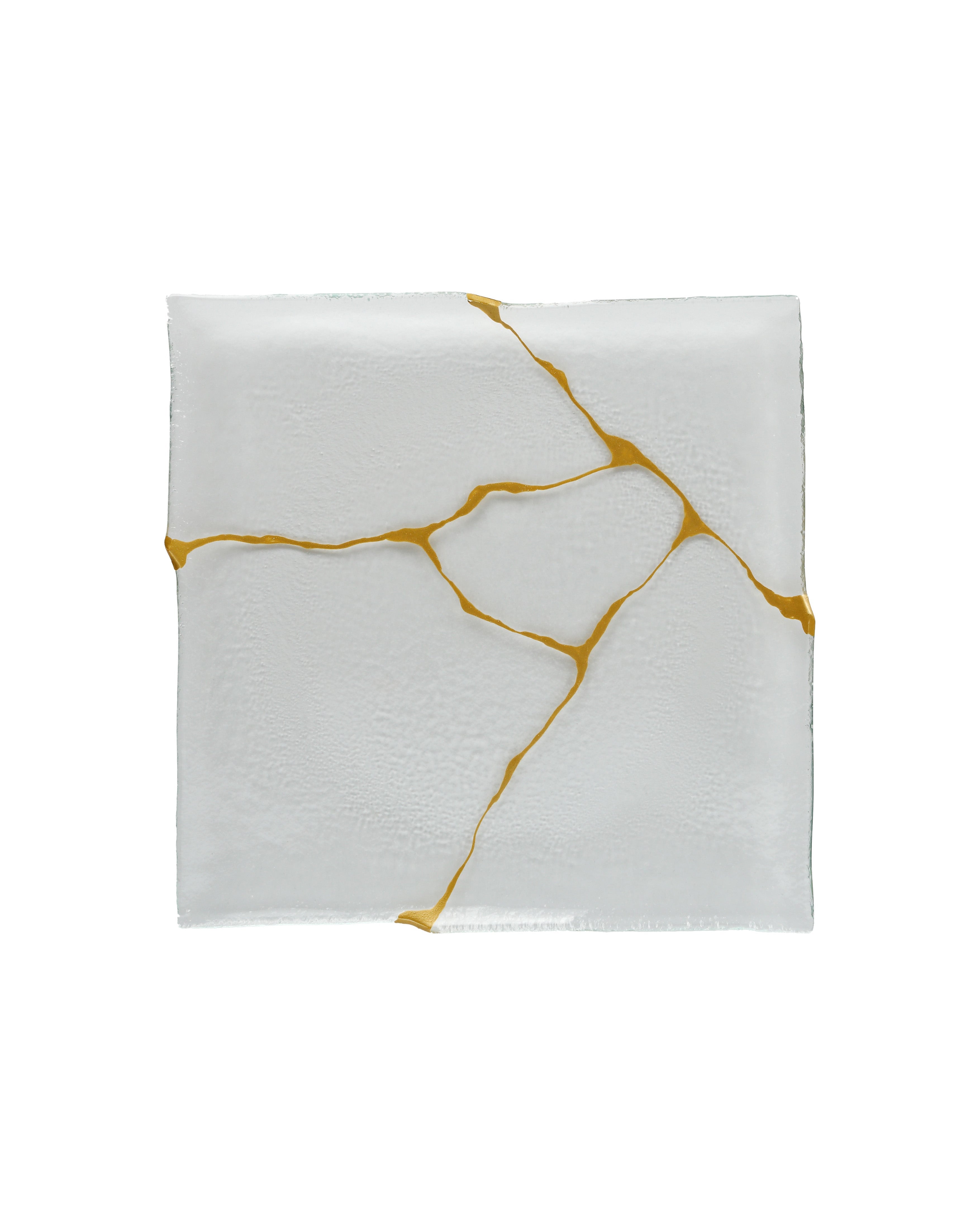 Kintsugi square flat plate
