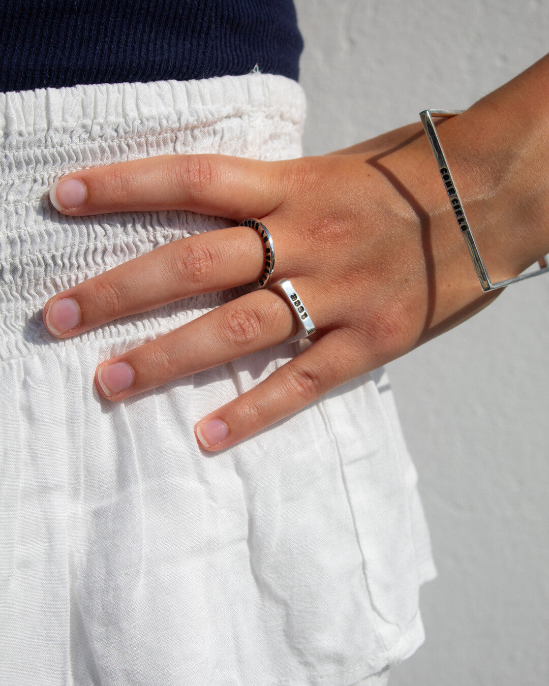 square ring bracelet text - Fabio Corsini 