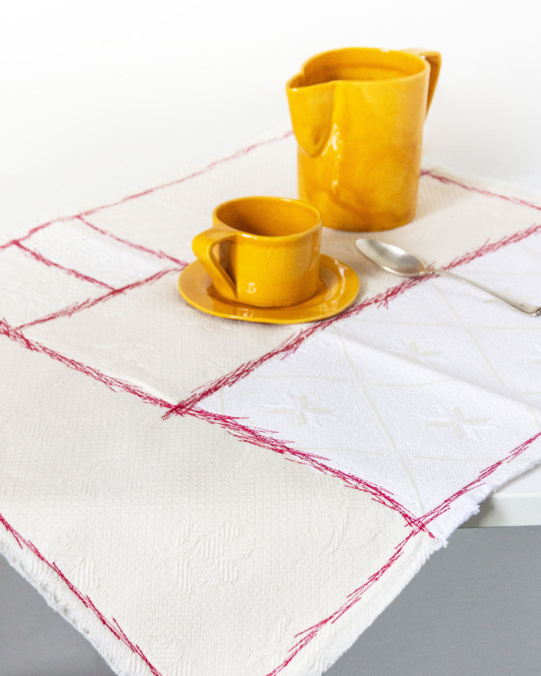 Placemat with applied lace cotton Factory Melilli