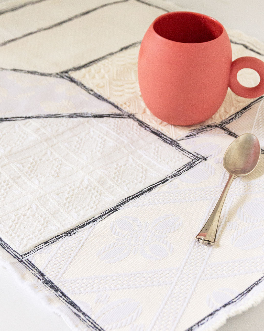 Placemat with applied lace cotton Factory Melilli