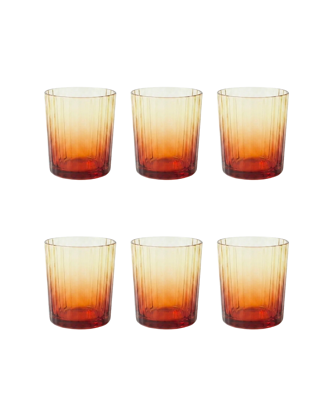 Sunflare glass - Set of 6