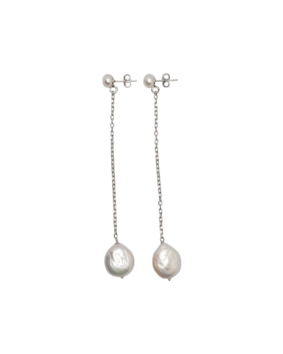 Long Freshwater Pearl Earrings