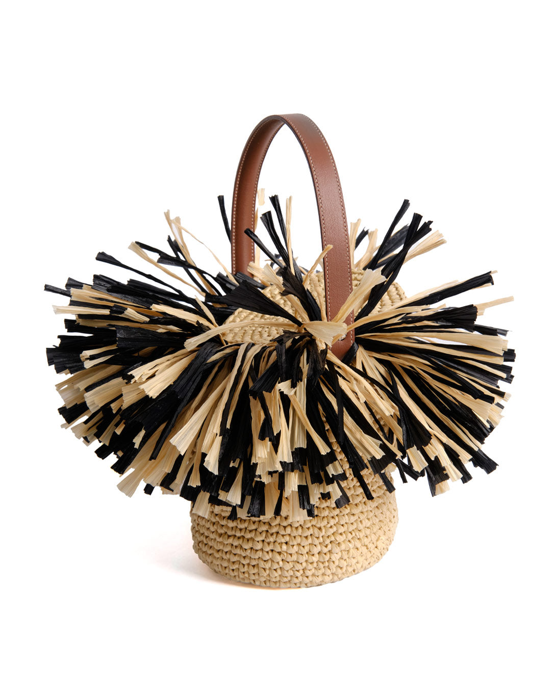 Rafia handmade handcrafted crochet bag purse gatti milano