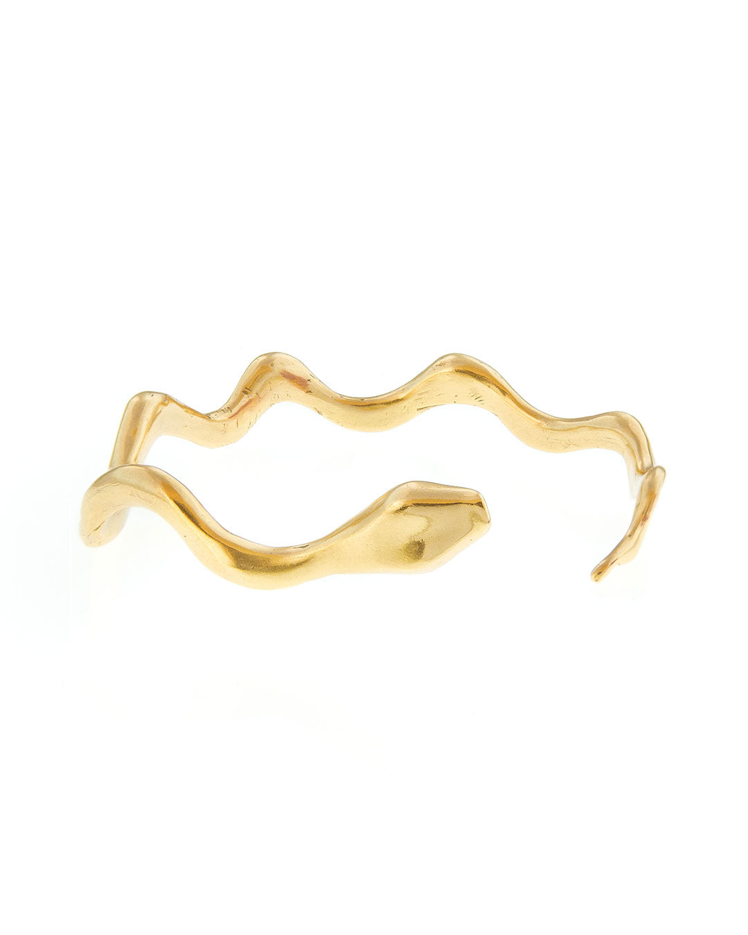 Coil Bracelet 24k gold plated bronze Giulia Barela Jewelry