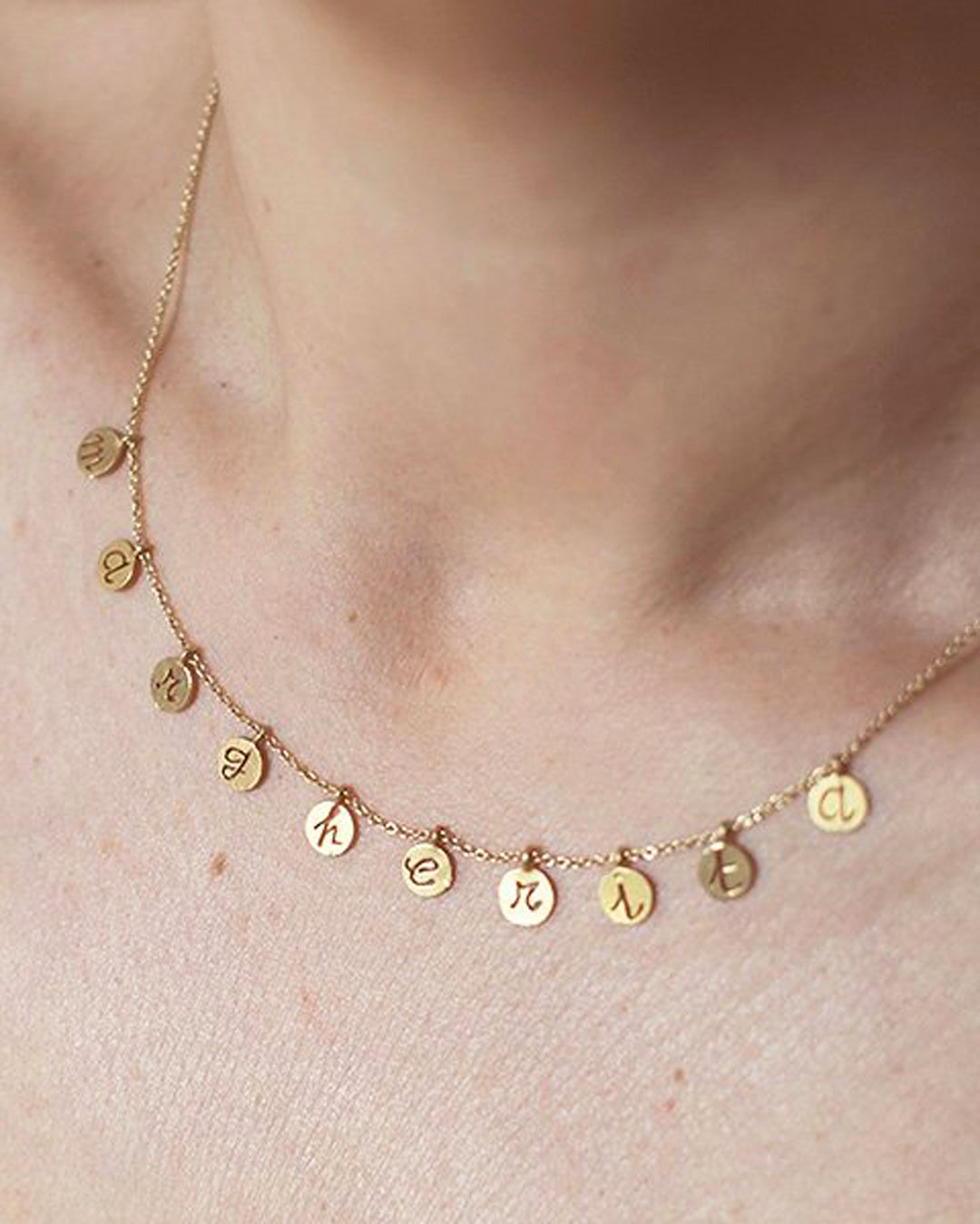 Custom handmade gold necklace - Giulia Tamburini personalize  